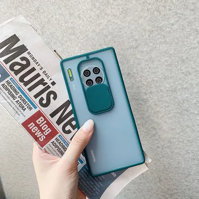 Sliding window lens for Huawei mobile phone case