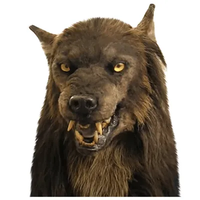 Werewolf Costume Party Mask Halloween Simulation Animal Rotate Headwear Costume Wolf Face Masks Cosplay