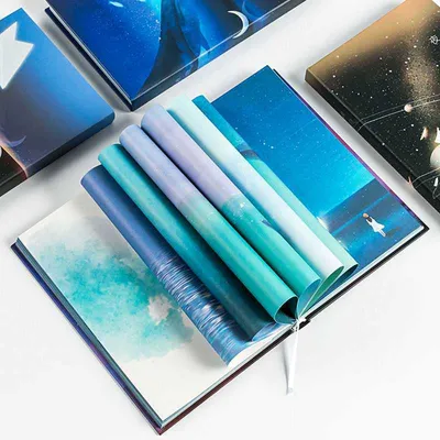 Chinese Style Whale Coloring Diary Sub-stationery A5 Notebook