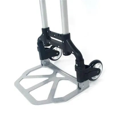 Portable, Foldable, Telescopic Trolley Trolley, Trolley, Luggage Cart, Black