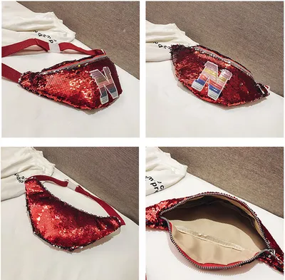 Fanny Pack Korean Children New Trend Sequins Mini Shoulder
