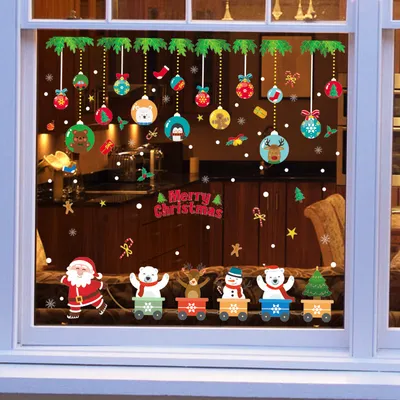 Christmas glass stickers