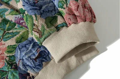 men's retro trend harajuku jacquard jacket