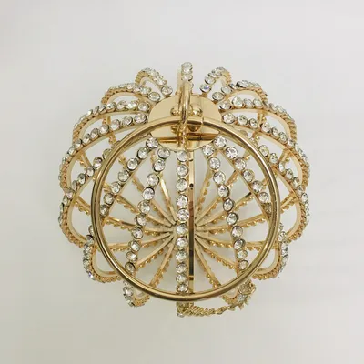 Hollow diamond ball bag dinner bag bird cage bun mother bag handbag