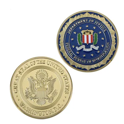 Department of Justice FBI Metal Commemorative Coin