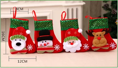 Christmas Decorations Santa Claus Socks Christmas Tree Pendant Christmas Socks Gift Bag Christmas Bag