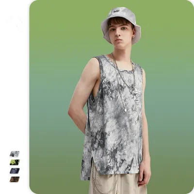 Personalized tie-dye vest for men
