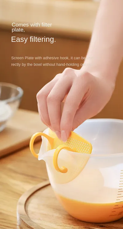 Large Capacity Graduated Measuring Cup For Beating Eggs Egg Liquid Filtering Egg Foam Baking Bowl Mixing Bowl Kitchen Household