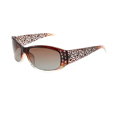 Classic Fashionable Polarized Sunglasses Women's Diamond Retro Night Vision