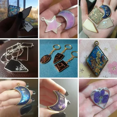 Silicone Earring Pendant Mold Necklace Jewelry Resin Mould Casting Craft Tool