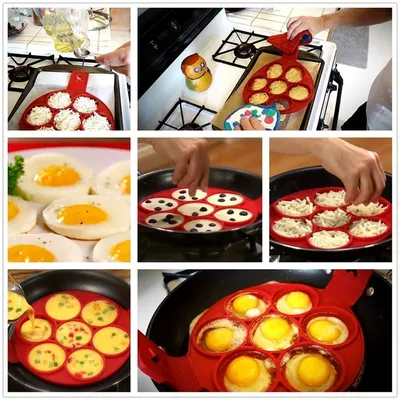 Silicone Non Stick Pancake Egg Mould Kitchen Tools