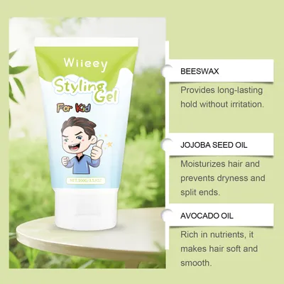 Wiieey Children's Hair Gel Jelly Paste Hair Freeze Gel Children's Hair Styling Gel For Tidying Up Stray Hair And Creating Hairstyles