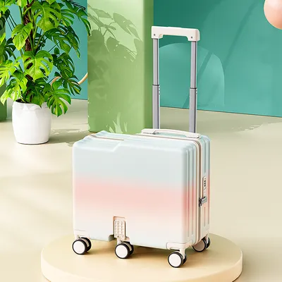 New Children's Boarding Luggage, Suitable For Sitting And Riding, Small Bicycle Suitcases For Boys And Girls, As Well As Walking Children's Luggage With Travel Codes
