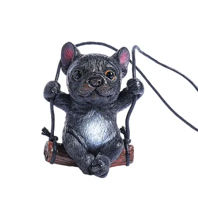 Bulldog Automobile Hanging Ornament Rearview Mirror