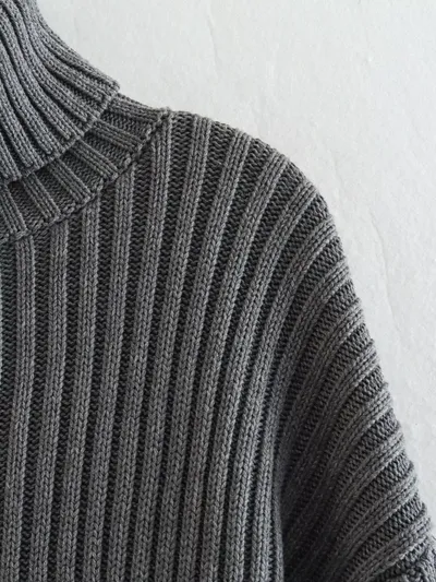 European And American Style Women's Ribbed Turtleneck Sweater Women