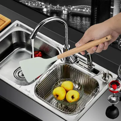 Silicone Kitchenware Non-Stick Cookware Kitchen Utensils Set Spatula Shovel Egg Beaters Silicone Handle Cooking Tool Set