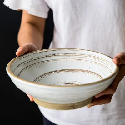 Household Japanese Large Ceramic Ramen Bowl