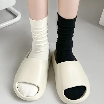 White Stocking Pile Women's Autumn And Winter
