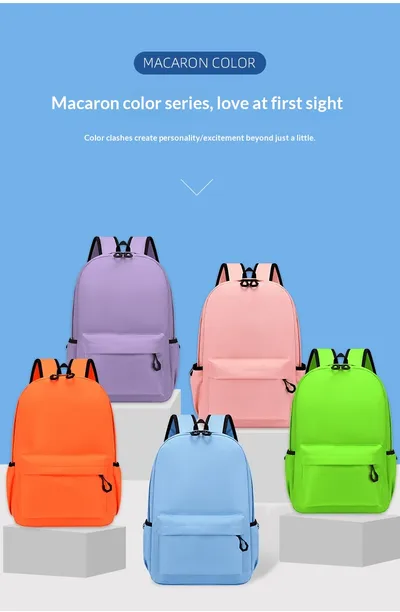 Customized Logo Printed Backpacks For Primary And Secondary School Students, Training Classes, Tutoring Bags, Gifts, Kindergarten Children's Leisure Backpacks