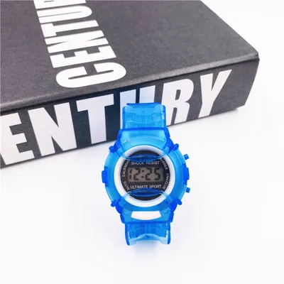 Children's jelly cartoon electronic watch multicolor