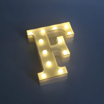 26 Letters White LED Night Light Marquee Sign Alphabet Lamp