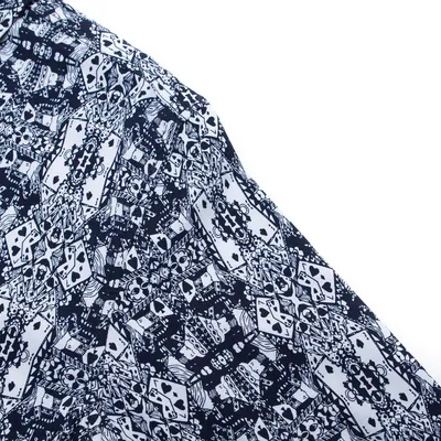 Cotton Shirt Men's Poker King Print
