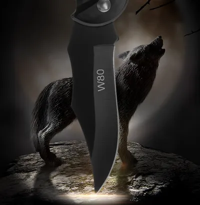 Outdoor Supplies Survival Folding Knife Stainless Steel