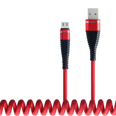 Mobile Phone Charging Spring Wire For Apple Android TYPE-C