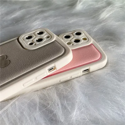 Embossed Love Faux Leather Phone Case