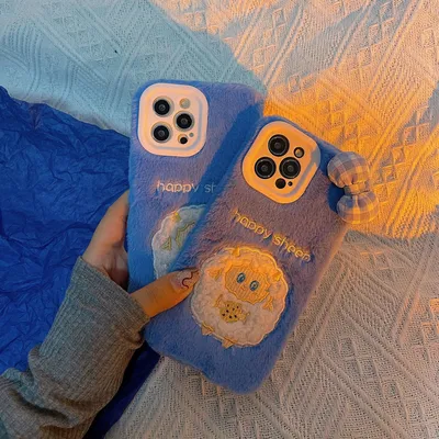 Cute Plush Sheep Phone Case Cover