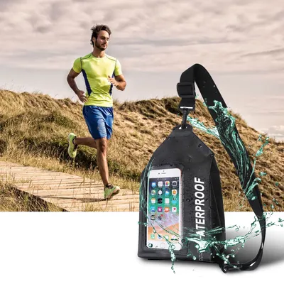 PVC touch screen waterproof messenger bag