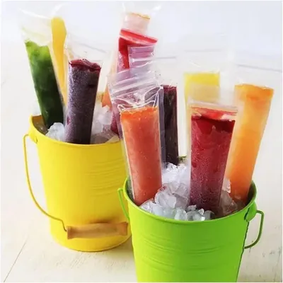 Party - 320 Popsicle Bags  2 Orange Funnels 1 Set