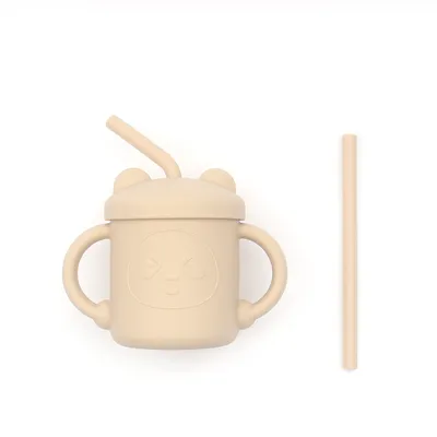 Tableware Infant Children's Silicone Learning Drink Straw Cup