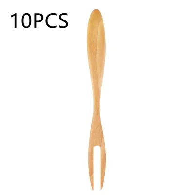 Wooden Fruit Fork Creative Cake