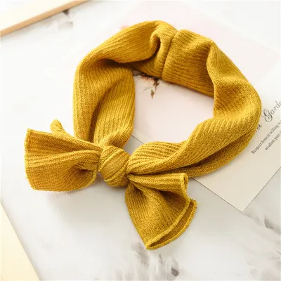 Baby Girls Bunny Kids Turban Knot Bow Hair Bands Head Wrap  Rabbit Headband