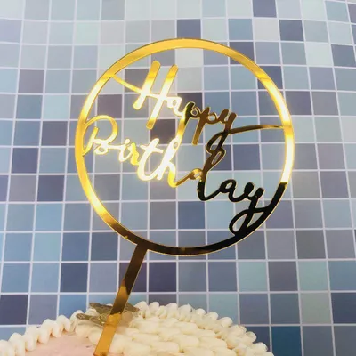 Birthday Cake Decorations And Flags
