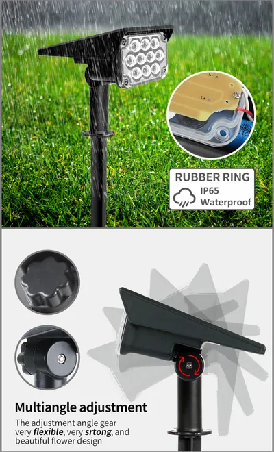 Adjustable Solar Spotlight Solar Garden Light