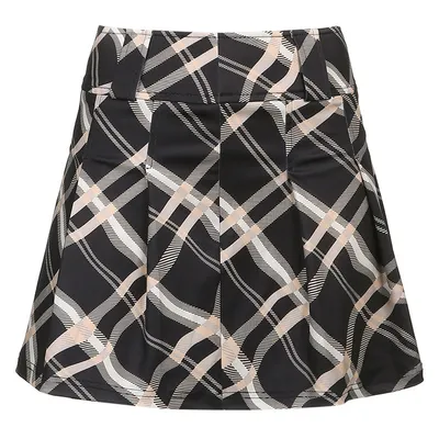 Vintage Plaid Print High-waist Pleated Skirt