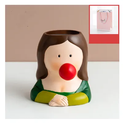 زينة سطح مكتب شخصية بحرف الراتنج الإبداعية