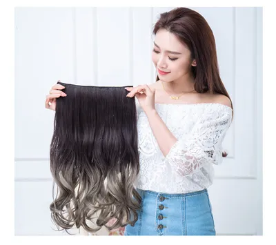 Big wave one piece wig hair piece