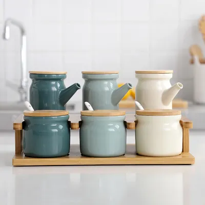 Creative Nordic Kitchen Seasoning Pot Household Ceramics