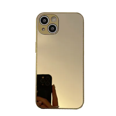 Fashion Simple Electroplating Mirror Phone Case
