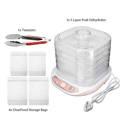 MINI Dried Fruit Vegetables Herb Meat Machine Household Dehydrated 5 Trays Snacks Air Dryer