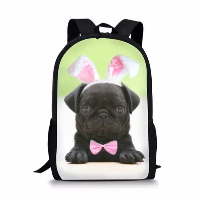 حقيبة ظهر للأطفال من ماركة Pug، حقيبة ظهر مدرسية ابتدائية من ماركة Pug