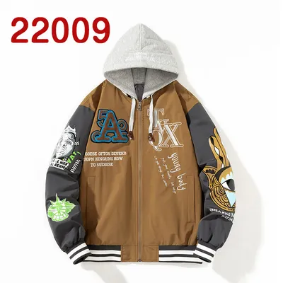 Men's Street Fashion Color Matching Baseball Uniform