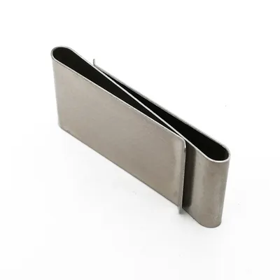 Big Wallet New Crafts Stainless Steel Wallet Double-sided Bill Holder Portable Coin Wallet