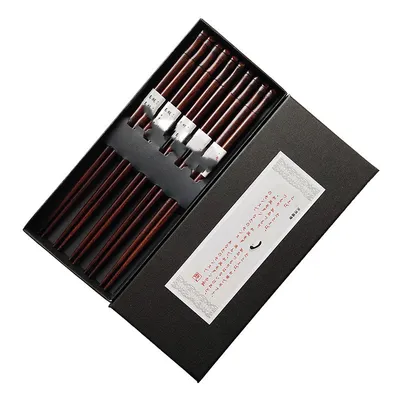 Craft Muzi Solid Wood Old Lacquer Gift Chopsticks