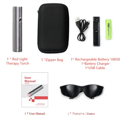 Infrared Physiotherapy Lamp Red Light Portable Flashlight