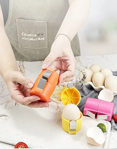 Egg Shell Opener For Hard Boiled Eggs Egg Peeler Tool Handheld Egg Topper Cutter Tool Easy Egg Cracker Tool Egg Slicer For Raw And Hard Boiled Eggs Kitchen Gadgets For Cooking And Baking