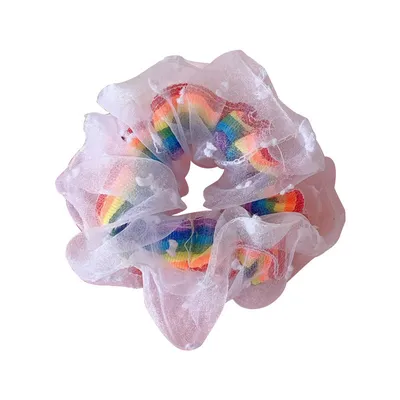 Rainbow yarn sweet hair rope